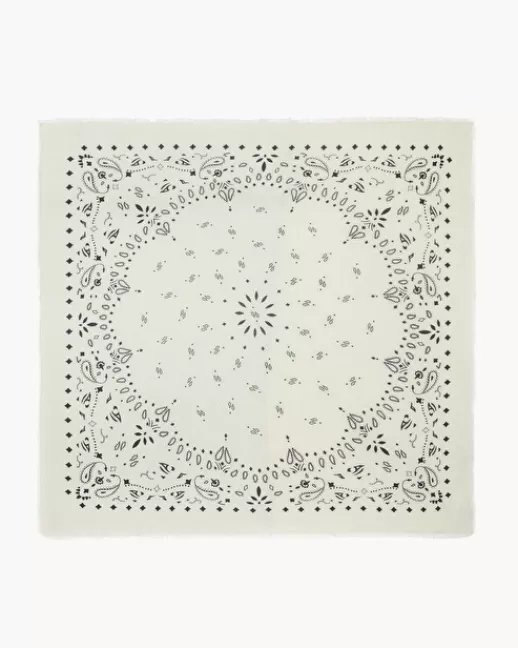 Kujten Bandanas | Écharpes & Cols | Bandana Xl Chiko Tru00e8s Grand bandana cachemire imprimu00e9, 2 fils Blanc