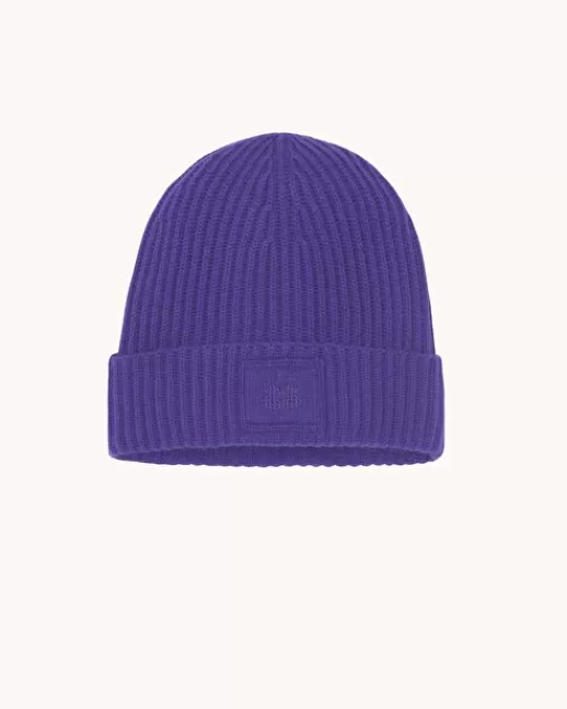 Kujten Bonnets & Bandeaux | Bonnet Tomi Bonnet Cachemire Logo, 6 fils DEEPPURPLE