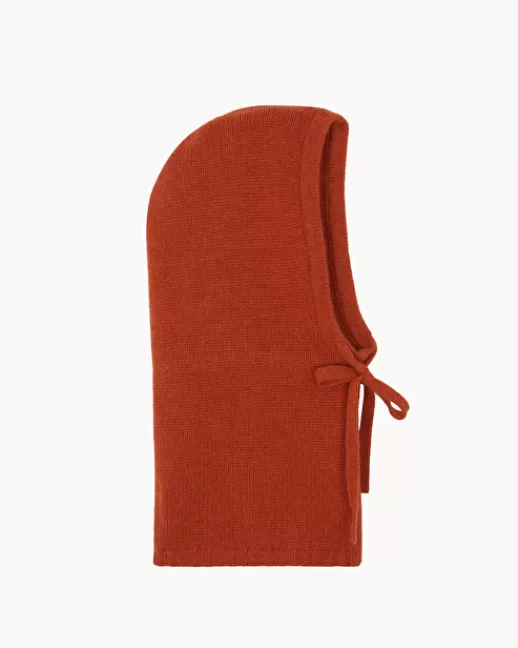 Kujten Bonnets & Bandeaux | Cagoule Sybel Jersey Cagoule Cachemire, 6 fils Orangebrulé