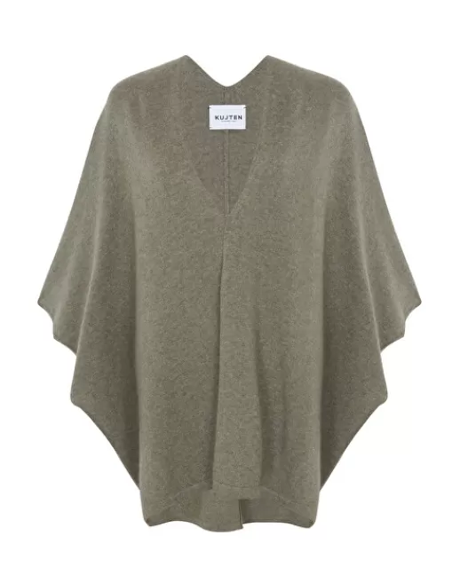 Kujten Capes & Ponchos | Cape Aviva Cape Cachemire Femme, 2 fils KAKICHINE