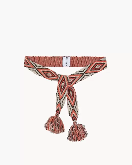 Kujten Ceintures | Ceinture Kyra Ceinture cachemire, 4 fils HIBISCUS