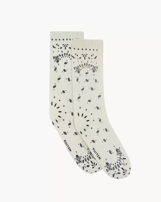 Kujten Accessoires | Chaussettes & Guêtres | Chaussettes Sig Bandana Chaussettes Cachemire, 2 fils