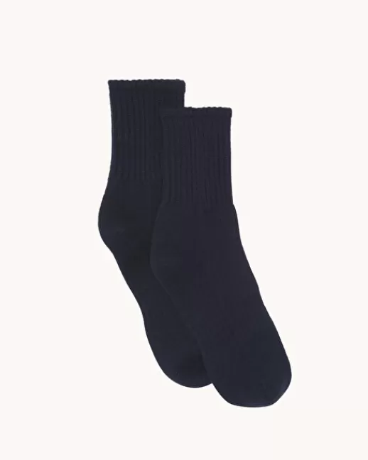 Kujten Accessoires | Chaussettes & Guêtres | Chaussettes Socks Chaussettes Cachemire, 4 fils Bleumarinefoncé