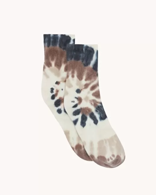 Kujten Chaussettes & Guêtres | Tie & Dyes | Chaussettes Stig Rainbow Chaussettes Cachemire Tie And Dye, 4 fils CAMELO