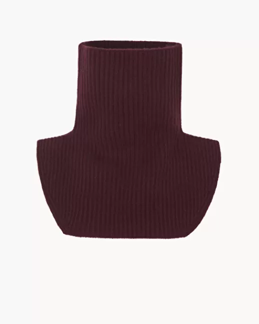 Kujten Accessoires | Écharpes & Cols | Col Keelin Col Cachemire Cu00f4tes Anglaises, 6 fils BORDEAUX