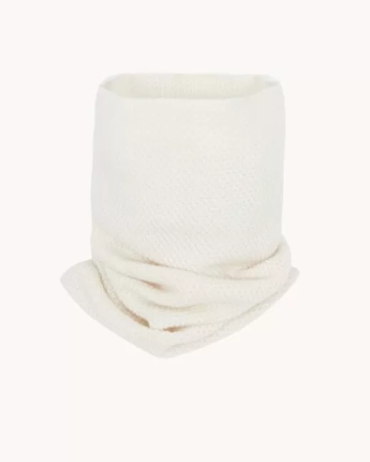 Kujten Accessoires | Écharpes & Cols | Col Moss Col cachemire mixte uni point de riz Blanc