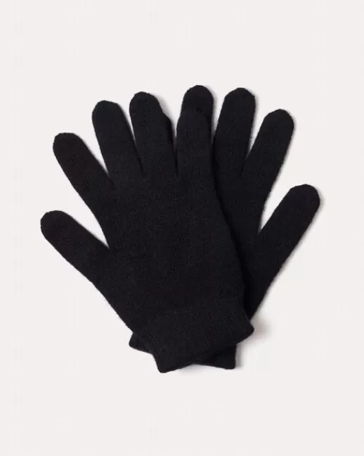 Kujten Accessoires | Gants & Mitaines | Gants Milano Gants cachemire couleur unie Noir