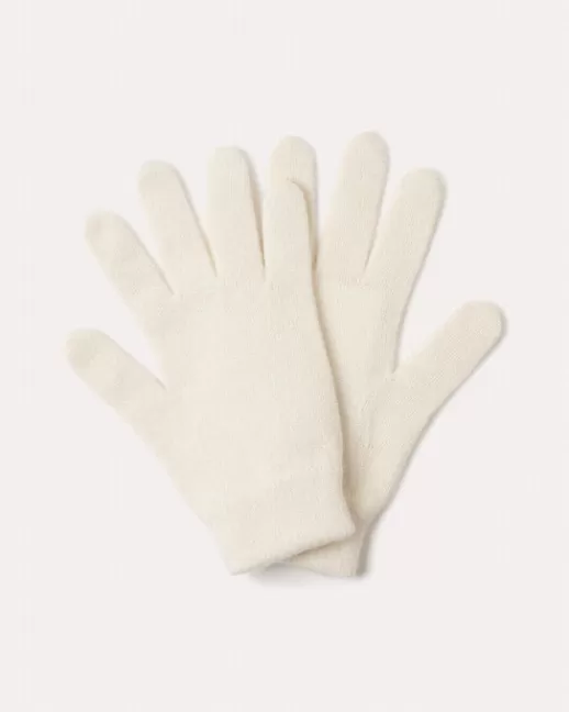 Kujten Accessoires | Gants Milano Gants cachemire couleur unie Blanc