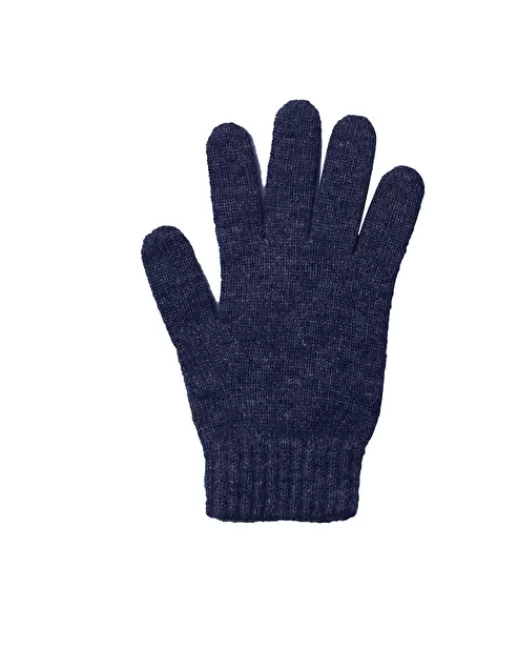 Kujten Accessoires | Gants Milano Gants cachemire couleur unie Bleumarinefoncé