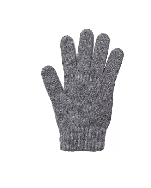 Kujten Accessoires | Gants & Mitaines | Gants Milano Gants cachemire couleur unie Grisflanelle