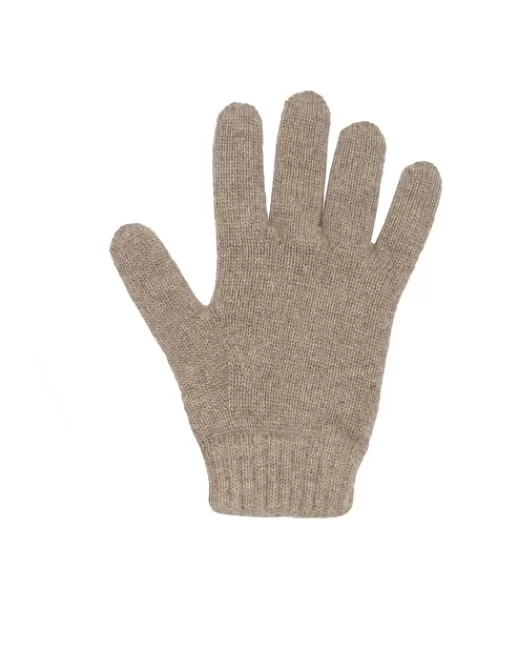 Kujten Accessoires | Gants & Mitaines | Gants Milano Gants cachemire couleur unie Beigetaupe