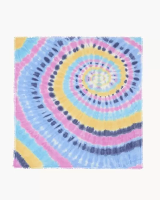 Kujten Accessoires | Bandanas | Grand Bandana Hachiko Sunny Grand bandana cachemire tie & dye, 2 fils Rainbowsky