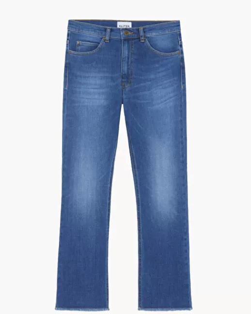 Kujten Jeans | Jeans | Jean Lee Jean 7/8 Droit BleuWorm