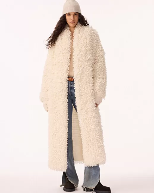 Kujten Manteaux | Manteau Yeti Manteau Long Cachemire Blanc