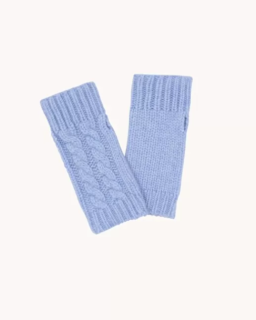 Kujten Gants & Mitaines | Mitaines Gama Mitaines Courtes Cachemire Torsadu00e9, 12 fils Bleujeans