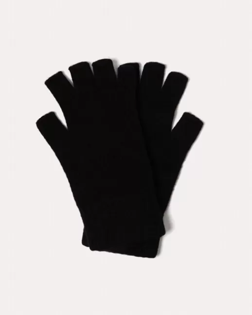 Kujten Gants & Mitaines | Mitaines Kappa Mitaines doigts couleur unie mixte Noir