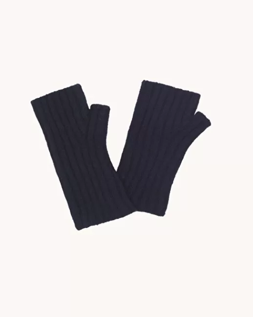 Kujten Gants & Mitaines | Accessoires | Mitaines Knokke Mini Mitaines Cachemire Enfant, 2 fils Bleumarinefoncé