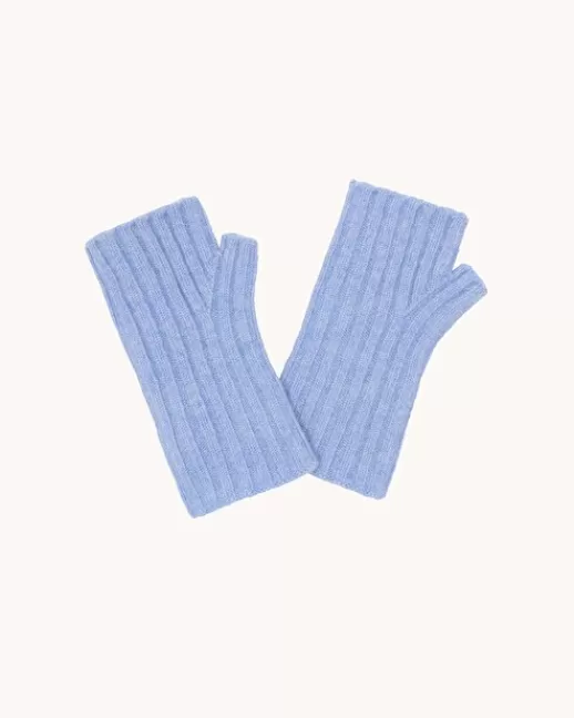 Kujten Gants & Mitaines | Mitaines Nok Mitaines Cachemire Cu00f4tes Plates, 2 fils Bleujeans