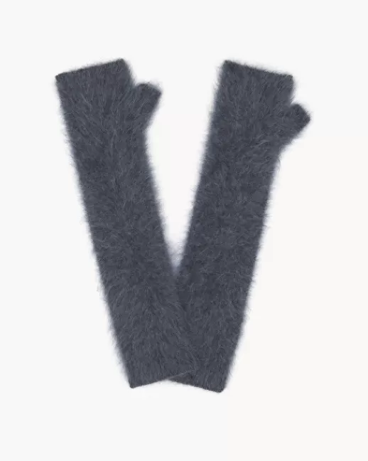 Kujten Gants & Mitaines | Mitaines Sotchi Fluffy Mitaines Cachemire, 2 fils GRISANTHRACITE