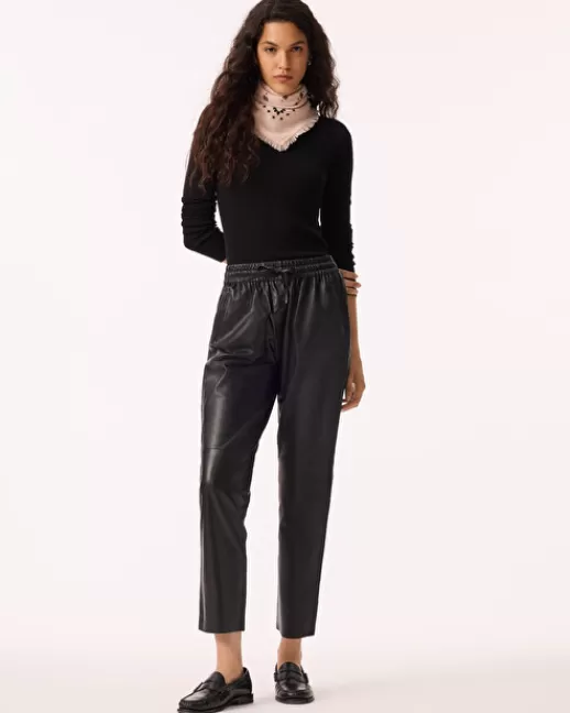 Kujten Pantalons & Shorts | Pantalons & Shorts | Pantalon Lisa Pantalon Cuir Noir