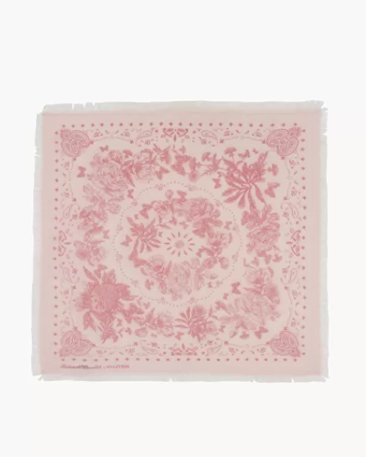 Kujten Bandanas | Petit Bandana Camil Petit Bandana Cachemire Imprimu00e9, 2 Fils ROSE