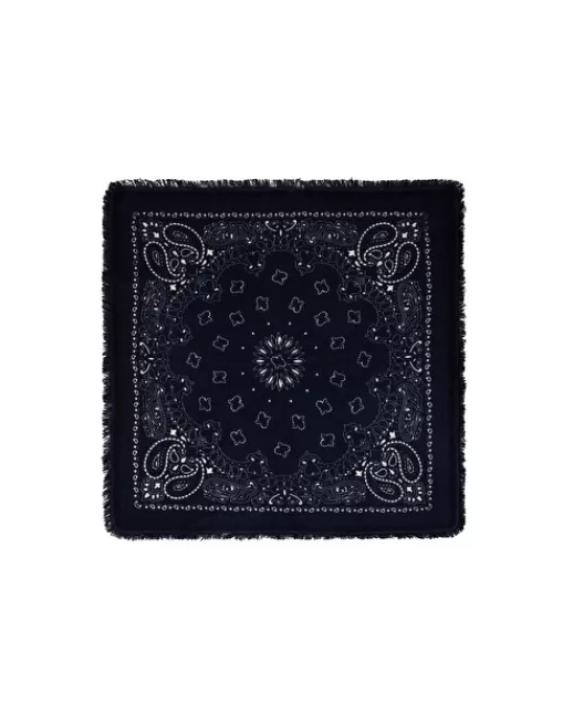 Kujten Accessoires | Bandanas | Petit Bandana Hachi Petit bandana cachemire imprimu00e9, 2 fils Bleumarinefoncé