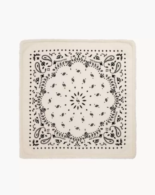 Kujten Accessoires | Bandanas | Petit Bandana Hachi Petit bandana cachemire imprimu00e9, 2 fils Blanc