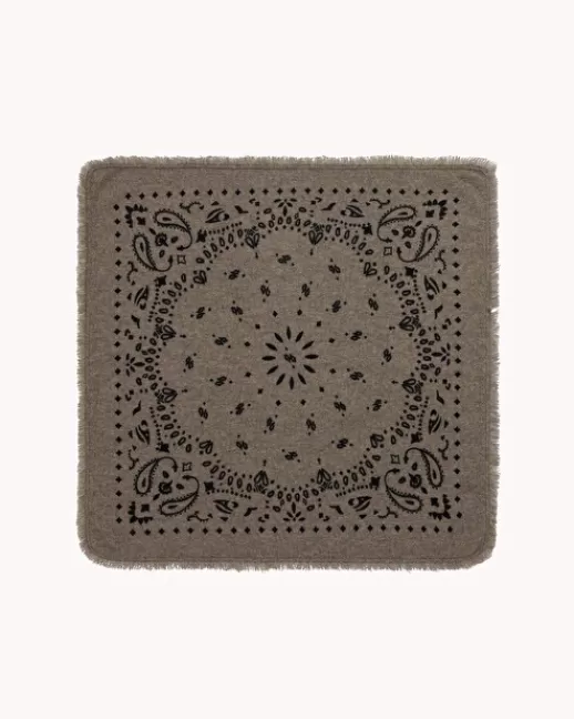 Kujten Accessoires | Bandanas | Petit Bandana Hachi Petit bandana cachemire imprimu00e9, 2 fils KAKICHINE