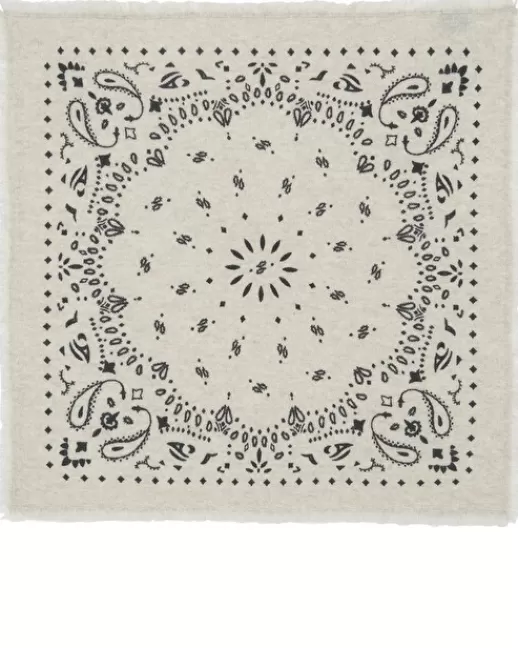 Kujten Accessoires | Bandanas | Petit Bandana Hachi Petit bandana cachemire imprimu00e9, 2 fils Avoine