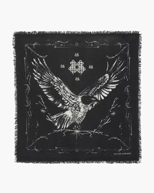 Kujten Bandanas | Écharpes & Cols | Petit Bandana Hilo Petit bandana cachemire imprimu00e9, 2 fils Noir