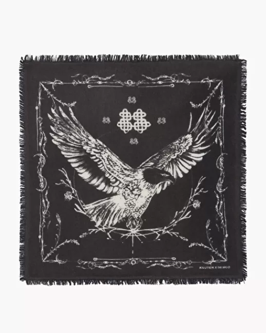 Kujten Accessoires | Bandanas | Petit Bandana Hilo Petit bandana cachemire imprimu00e9, 2 fils MARRON