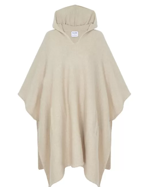 Kujten Capes & Ponchos | Poncho Gs Garance Poncho u00e0 capuche cachemire, 4 fils Organique