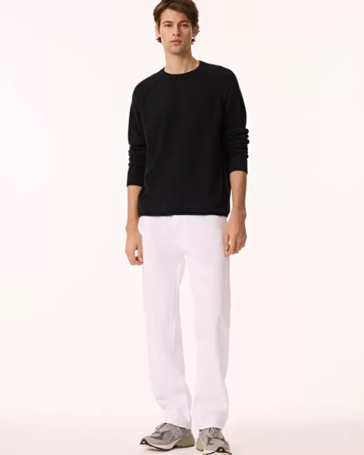 Kujten Pulls & Sweats | Pull Balthazar Pull Cachemire Homme Col Rond, 2 fils Noir