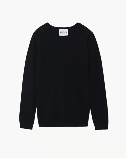 Kujten Pulls & Sweats | Pull Charly Pull cachemire col rond basic Noir