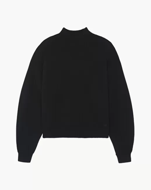 Kujten Pulls & Sweats | Pull Fany Pull Cachemire Femme Col Cheminu00e9e, 4 fils Noir