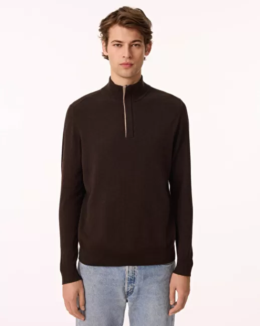 Kujten Pulls & Sweats | Pull Finn Pull Camionneur Cachemire, 2 fils MARRON