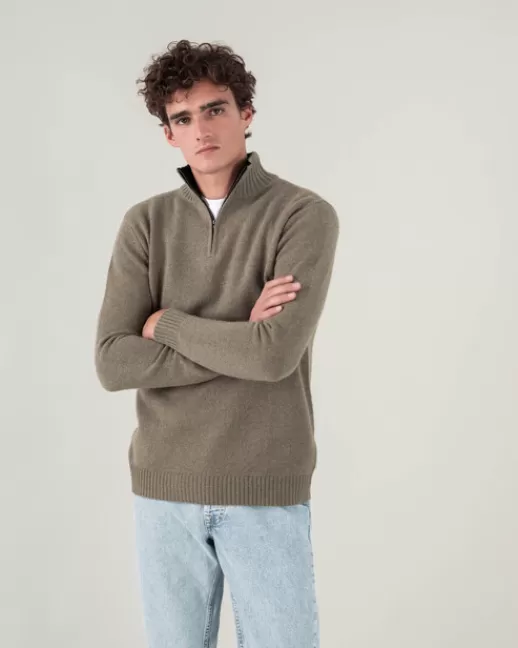 Kujten Pulls & Sweats | Pull Greg Pull cachemire homme col camionneur uni KAKICHINE