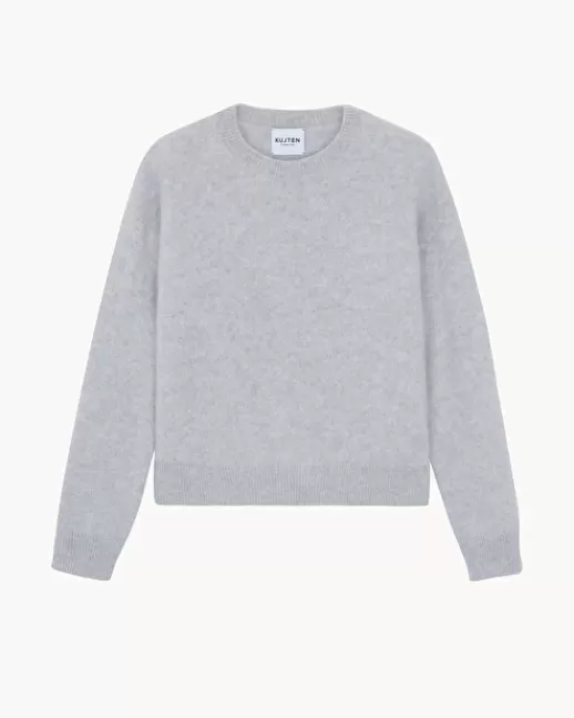 Kujten Pulls & Sweats | Pull Loty Pull Cachemire Femme Col Rond, 4 fils GRISCLAIR