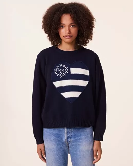 Kujten Pulls & Sweats | Pull Madison Pull Cu009cur Cachemire Col Rond, 10 fils Bleumarinefoncé