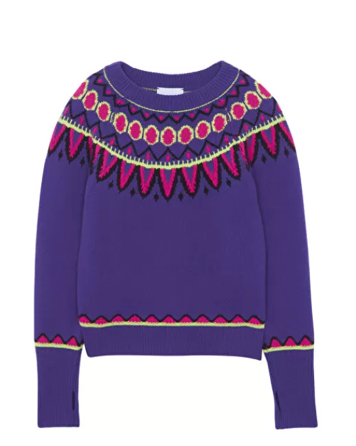 Kujten Pulls & Sweats | Pull Maria Pull Cachemire Manches Mitaines, 6 fils DEEPPURPLE