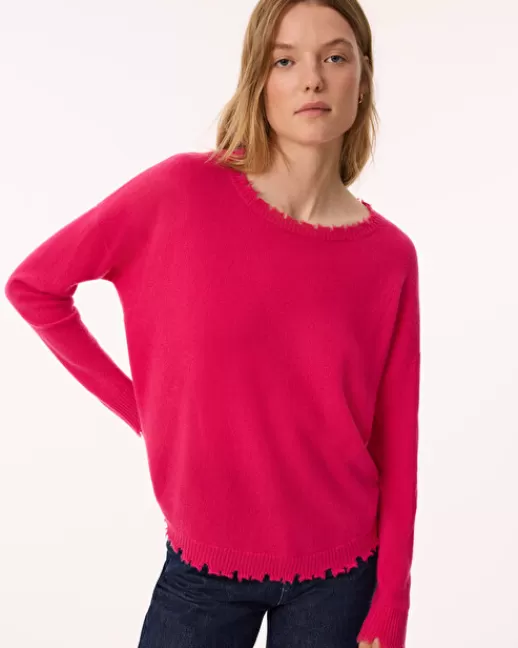 Kujten Pulls & Sweats | Pull Mela Pull Cachemire Col Rond Liquette, 2 fils RosePivoine