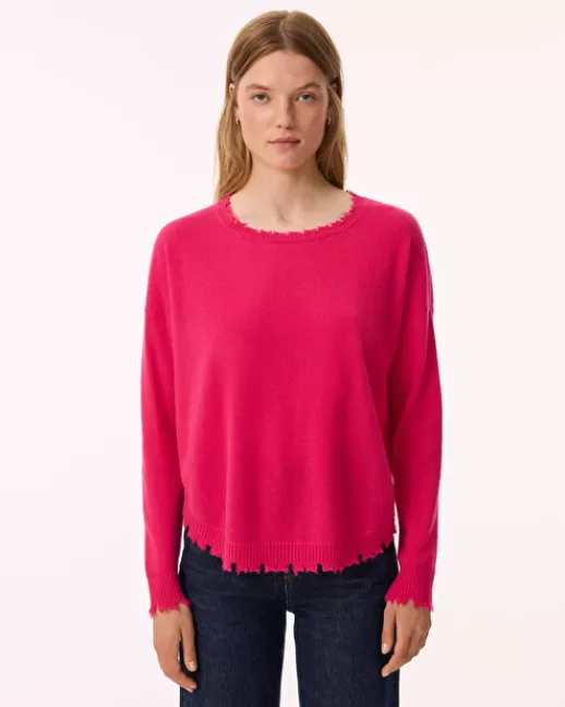 Kujten Pulls & Sweats | Pull Mela Pull Cachemire Col Rond Liquette, 2 fils RosePivoine