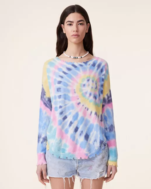 Kujten Pulls & Sweats | Tie & Dyes | Pull Mela Sunny Pull Cachemire Liquette Tie & Dye, 2 fils Rainbowsky