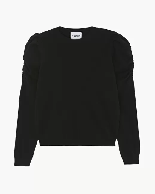 Kujten Pulls & Sweats | Pull Naoto Pull Cachemire Femme Col Rond Noir