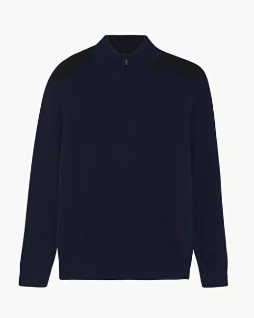 Kujten Pulls & Sweats | Pull Theo Pull Cachemire Homme, 2 fils Bleumarine