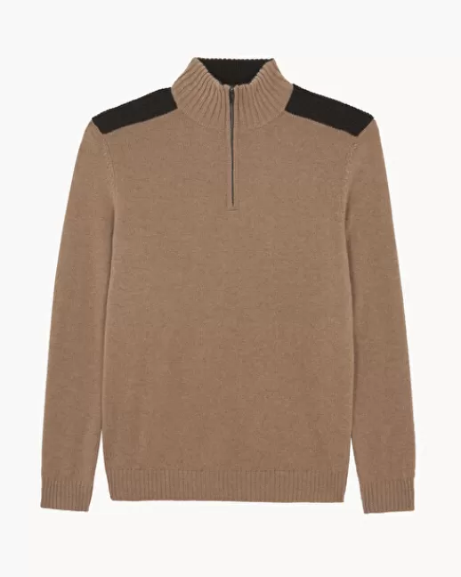 Kujten Pulls & Sweats | Pull Theo Pull Cachemire Homme, 2 fils CAMELO