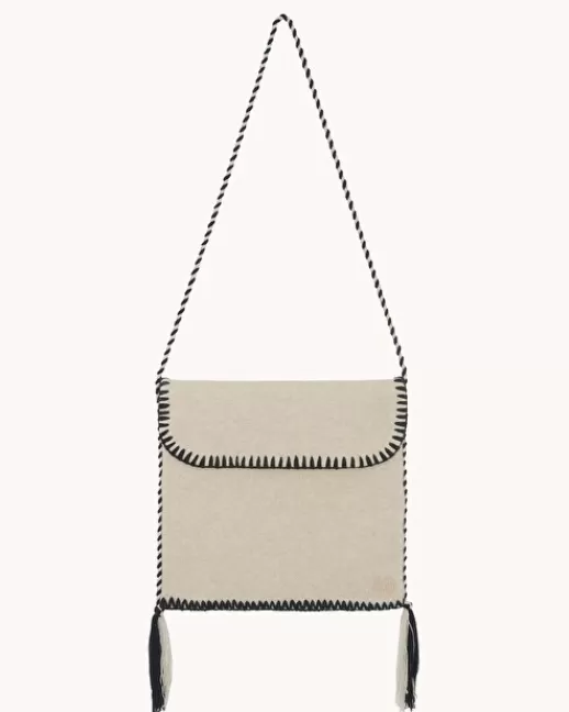 Kujten Sacs | Sac Bords Brodes Sac avec bords brodu00e9s u00e0 la main en cachemire Organique