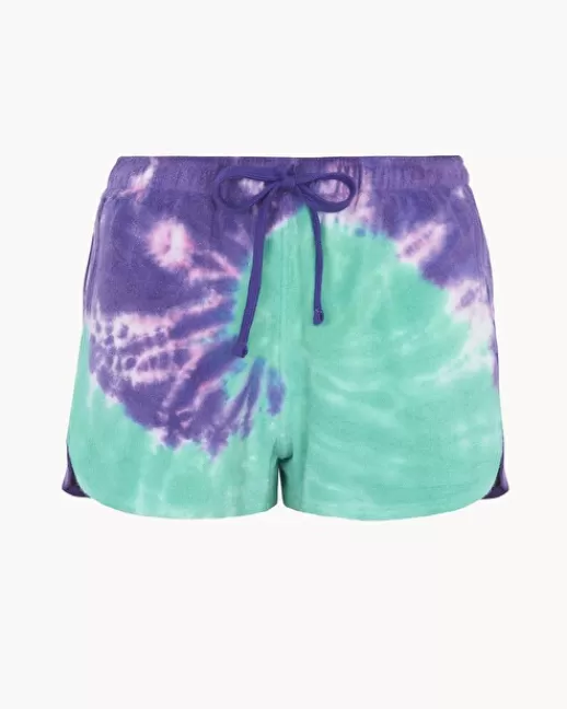 Kujten Pantalons & Shorts | Pantalons & Shorts | Short Malibu Short Tie and Dye en Coton DEEPPURPLE