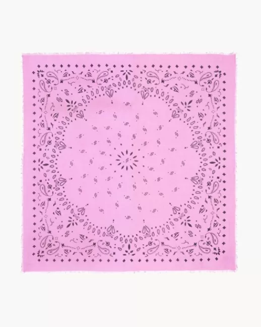 Kujten Bandanas | Écharpes & Cols | Tru00e8s Grand Bandana Effy Tru00e8s Grand bandana voile de cachemire imprimu00e9 ROSELOTUS