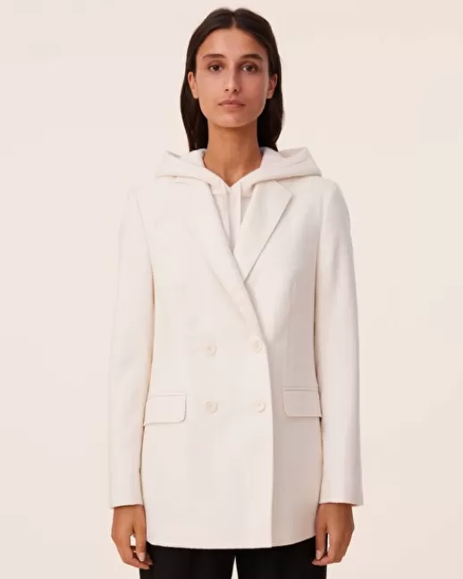 Kujten Gilets & Vestes | Manteaux | Veste Celia Veste blazer cachemire Blanc